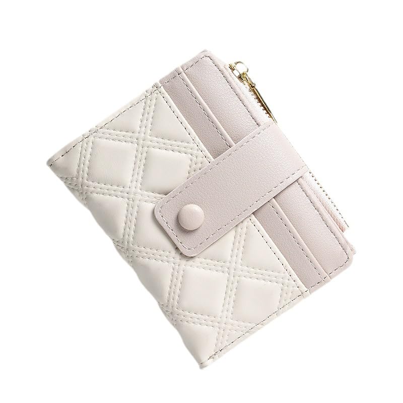 Checkered PU Wallet - Slim Card Holder for Women, Korean Style Multi-Slot Coin Purse4