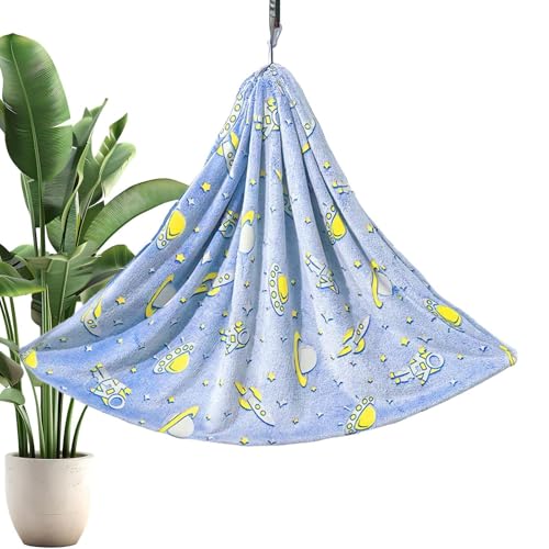 Hamac Enfant | Hamac Sensoriel Luminescent pour Sieste,Couverture en Flanelle Chaude et,pour Chambre d'enfant Jardin Maison Intérieur et Extérieur