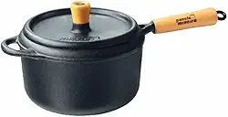 Fumil Panela 3,5L Preto com Cabo de Madeira e Tampa de Ferro