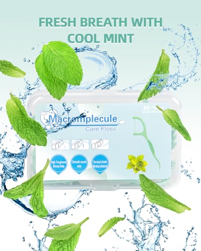 Zahnseide Sticks Minze 600 Stk Dental Floss Mint Zahnreiniger Zwischenräume Zahnseidestick Zahnseide Zahnstocher mit Geschmack Mint