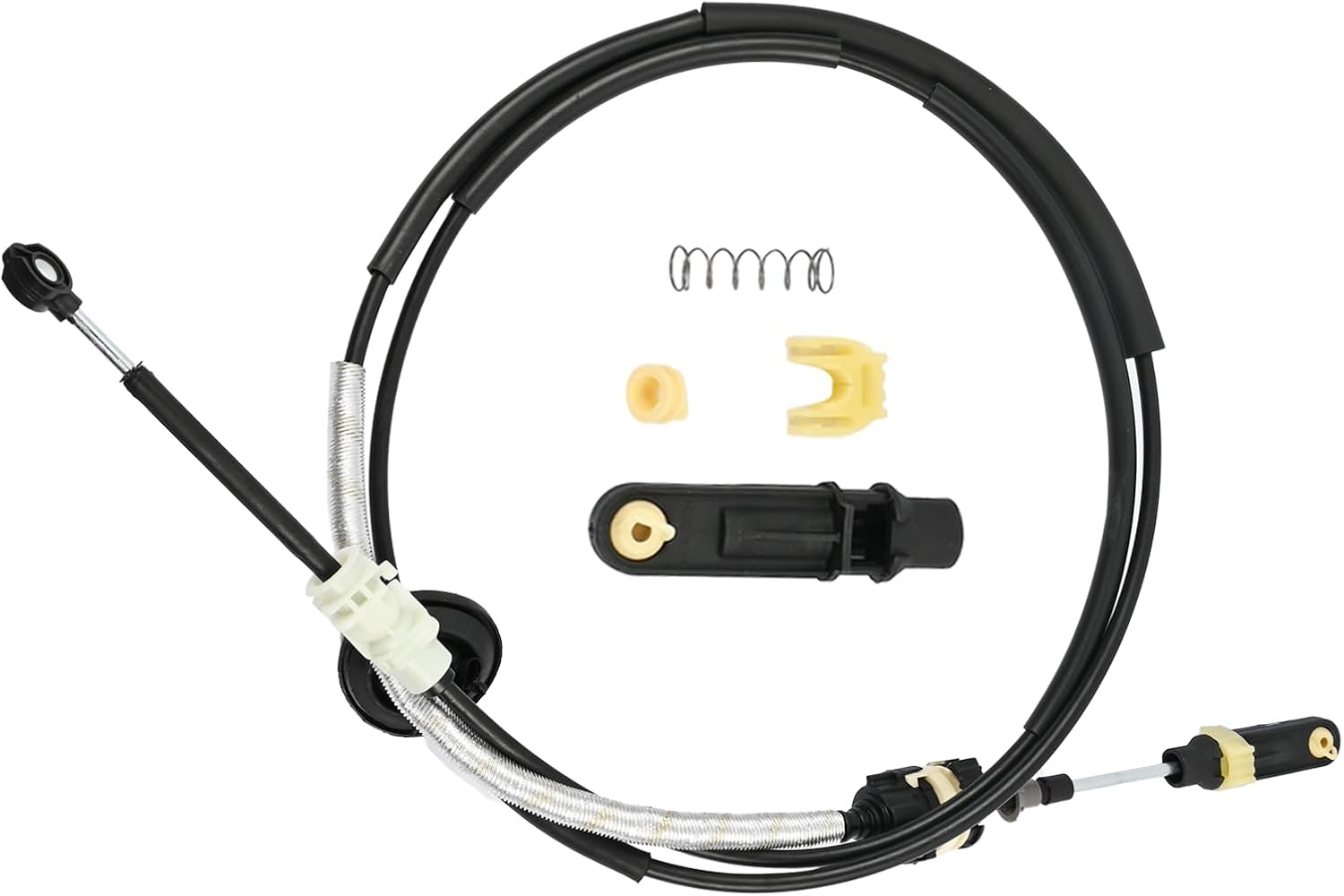 52855956AG Transmission Shift Control Cable Fit for Dodge Ram 1500 2009-2011 Gearshift Control Lever Selector Cable with 5PCS Transmission shifter linkage Cable Kit