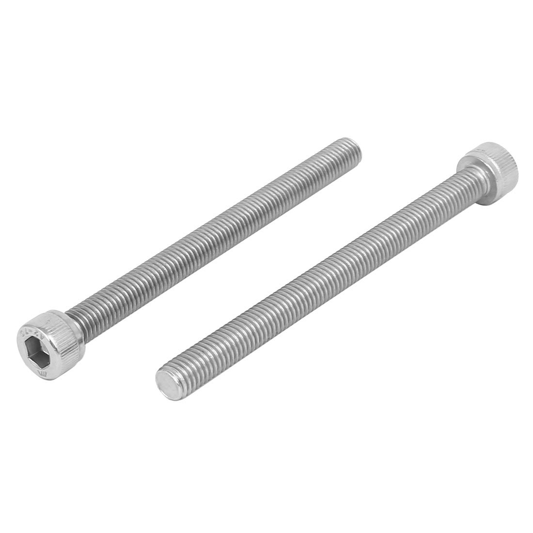 uxcell M10 x 120mm 304 Stainless Steel Hex Socket Head Cap Screws DIN912 5PCS