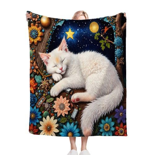 Couverture polaire 200x220 chat légère pour ne plus avoir froid