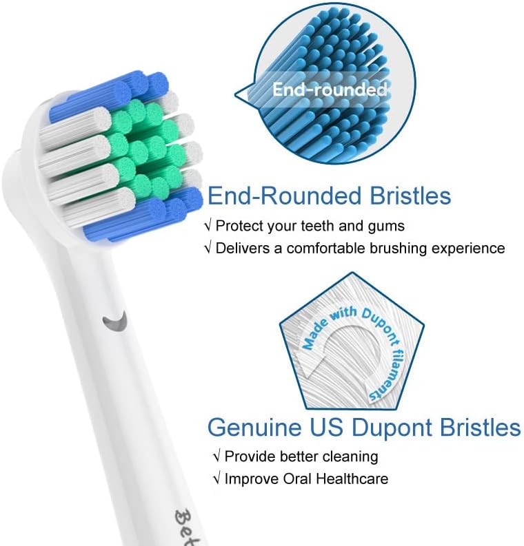16 Count Replacement Brush Heads Compatible with Oral B Braun Electric Toothbrush, Deep and Precise Cleaning.