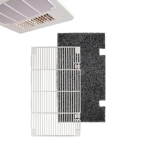 For Dometic 3104928.019 RV Air Conditioner Grille Replacement, AC Vent Cover, RV Cooling System Accessory, Duo-Therm Replacement Air Conditioner Vent Cover with Filter Pads, Polar White, 14.1' x 7.7'