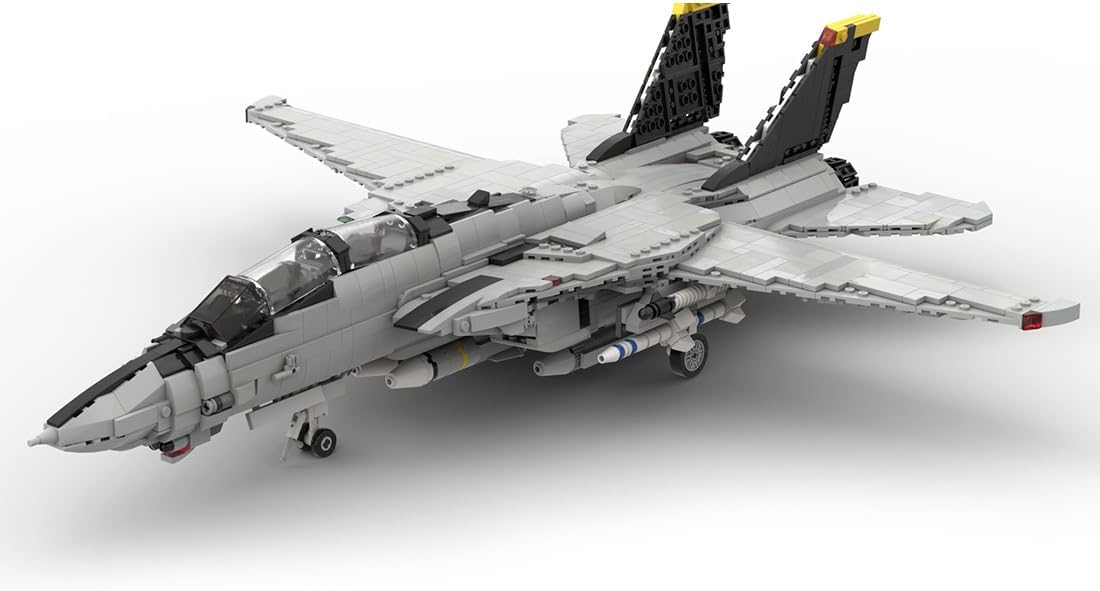F/A-18E Super Hornet Building Blocks and Construction Toy, Collectible Military-Themed Model to Build and Display, Great Gift for Military Fans (1483PCS)