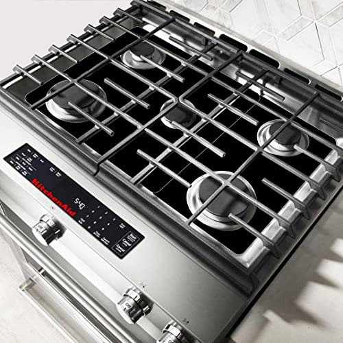 Premium Plus Stove Protectors for KitchenAid Gas Range Model KSGG700ESS1, Custom Cut, Easy to Clean