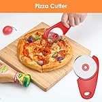 Kitchen Unique Gadgets Set 6 Pieces, Space Saving, Cheese Grater, Bottle Opener, Fruit Vegetable Peeler, Pizza Cutter, Garlic Ginger Grinder, Herb Stripper Gift Set - Image 4