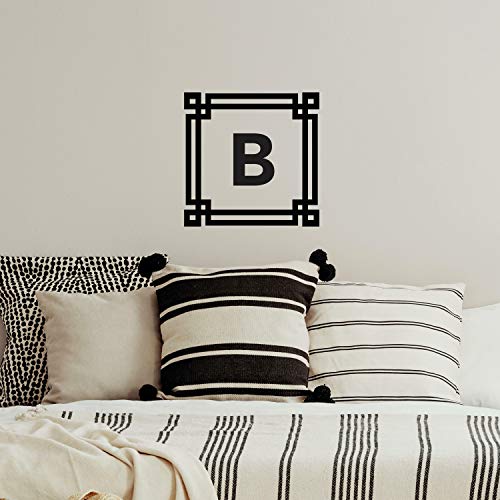 Sticker géant Monogram Geometric adhésif repositionnable pour mur de chambre - 6