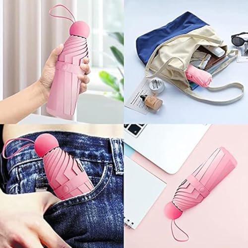 Image of INFISPACE 5-Fold Manual Pocket Umbrella | Mini Umbrella with Case Cover