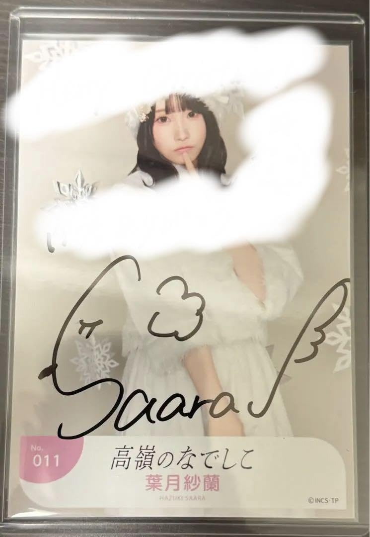 Amazon.co.jp: 高嶺のなでしこ 葉月紗蘭 ホワイトサンタ生写真 直筆 