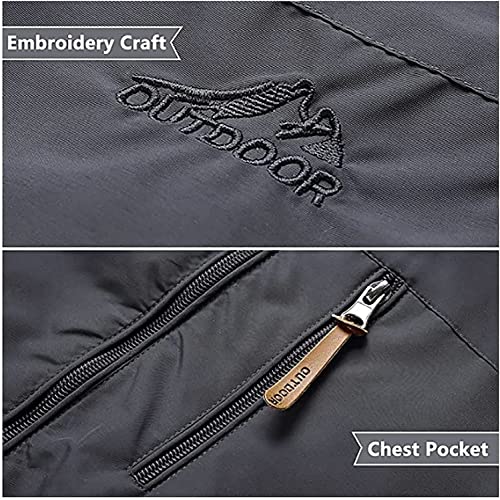 Chaqueta Softshell YANFU para Hombre, Gris, Talle 4XL miniatura 3