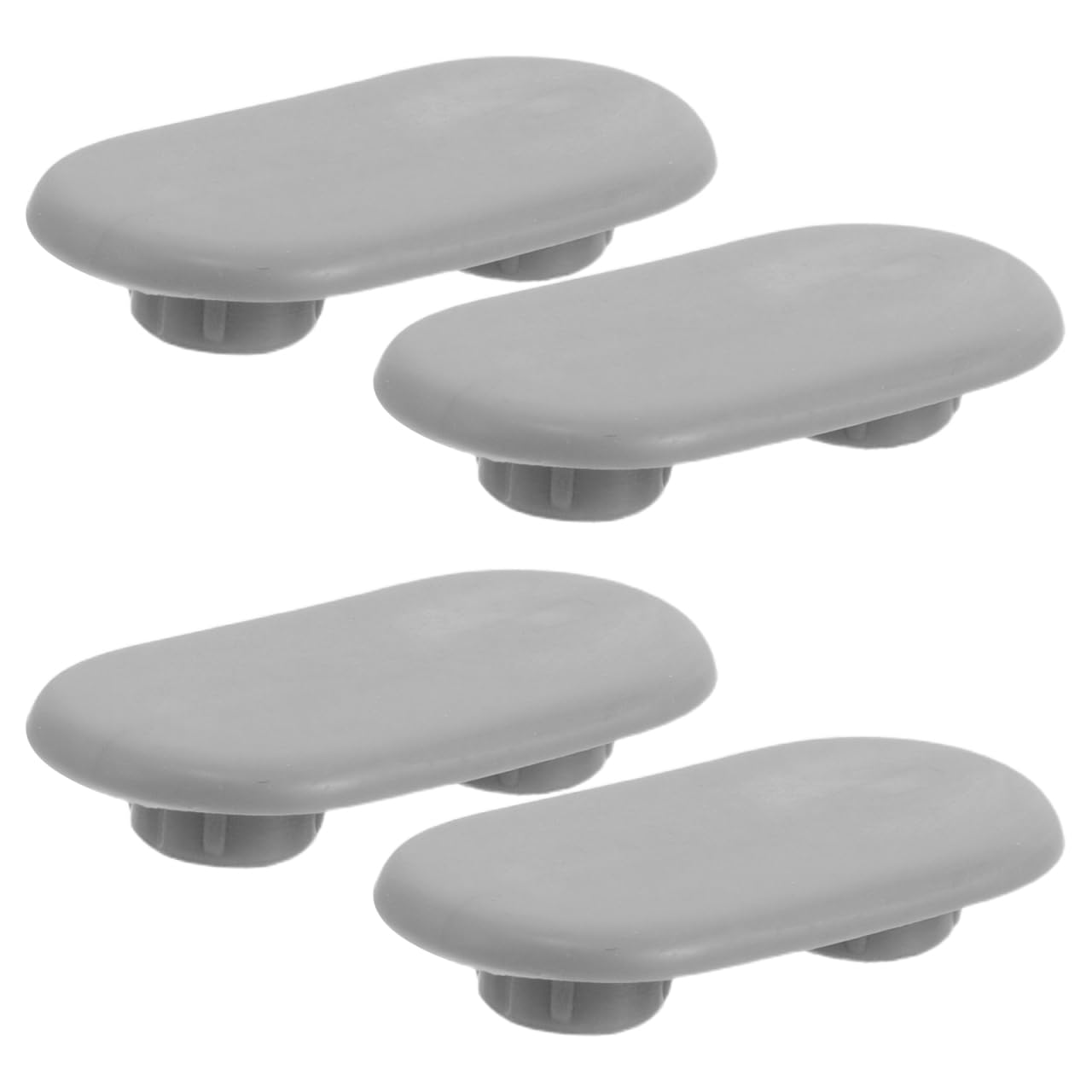 Alipis 4Pcs Toilet Seat Buffers Grey Plastic Cushion Pads Universal Replacement Bumpers Anti Slip Stabilisers Fittings Washers Lid Shifting Repair Kit for Bidet Home Bathroom