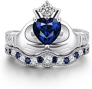 Wedding Ring Set Cubic Zirconia Gemstone Ring Size 5-10 (US code 10)