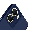 Pikkme Vivo Y16 Back Cover Soft Matte Liquid Silicone TPU | Camera Protection | Shockproof Slim Back Case for Vivo Y16 (Blue) gallery image