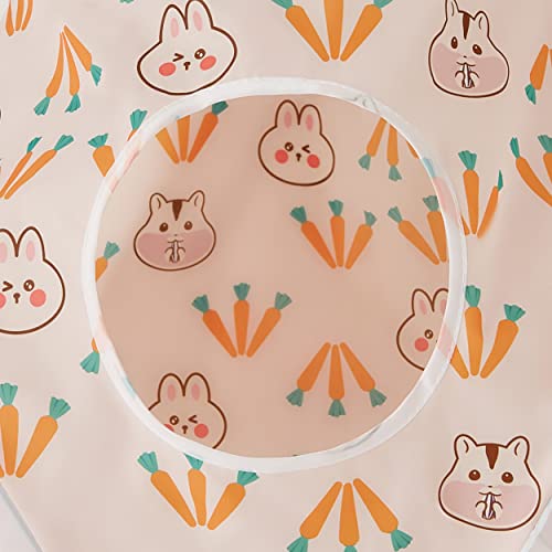Image of Tempcore Cat Tunnel for Indoor Cats, 3 Way Collapsible Pet Play Tunnel with Teaser Wand, Peek Holes & Hanging Ball, Interactive Tube for Kittens & Rabbits, Pink Rabbit