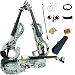 Aliyes Wood Electric Violin Full Size 4/4 Advanced Intermediate Electric Silent White Flowers Violin Kit With Case,Bow,Rosin,headphones,Shoulder Rest,Strings(ALDSG-1310)