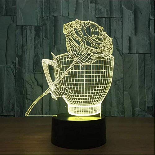 Rosas De Boda Lámpara Led 3D Novedad Luminaria Lámpara De Mesa 3D Luminaria De Mesa Lámpara De Escritorio Powerbank Led Luz De Noche Cover