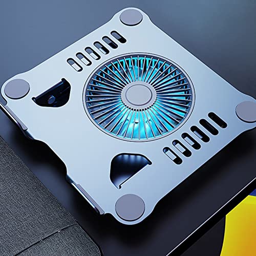 Soporte ajustable con ventilador para notebook gris miniatura 7
