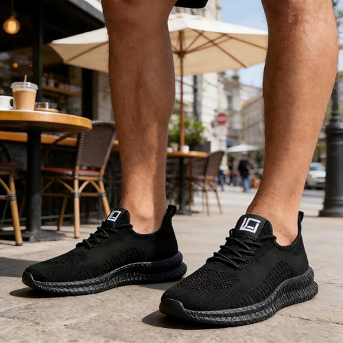 Image of Men's Running Shoes Ultra Lightweight Breathable Comfortable Walking Shoes Casual Fashion Sneakers Mesh Workout Shoes