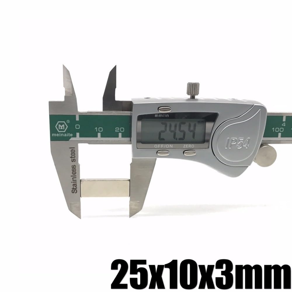 5/10/20/50/100pcs 25 * 10 * 3 Very Neodymium Block 25x10x3 Grade Permanent 25 x 10 x 3 mm Magnet(100pcs)