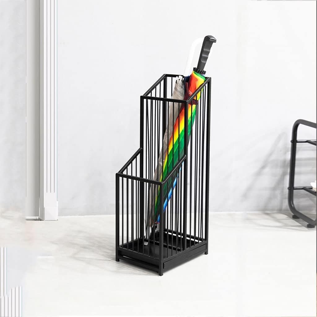 Umbrella Stand- Metal Umbrella Holder- Entryway- Decorative Metal Freestanding Rack Organizer- Cane Walking Stick Holder for Indoor Entrance