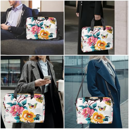 Bolso floral para laptop de 16 pulgadas impermeable miniatura 2