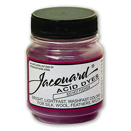 Jacquard Acid Dye Hot Fuchsia - 8 Unzen, Pulverfarbe Für Wolle, Seide & Protein-Fasern