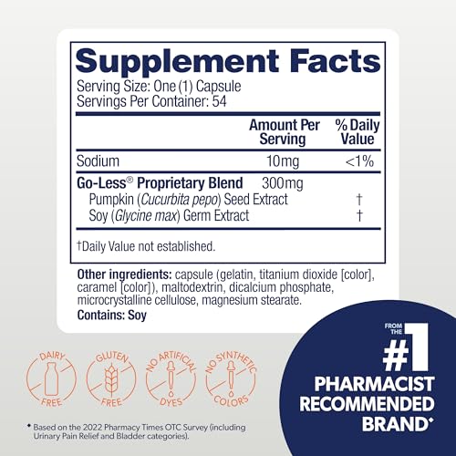 image for AZO Bladder Control with Go-Less Daily Supplement | Helps Reduce Occas