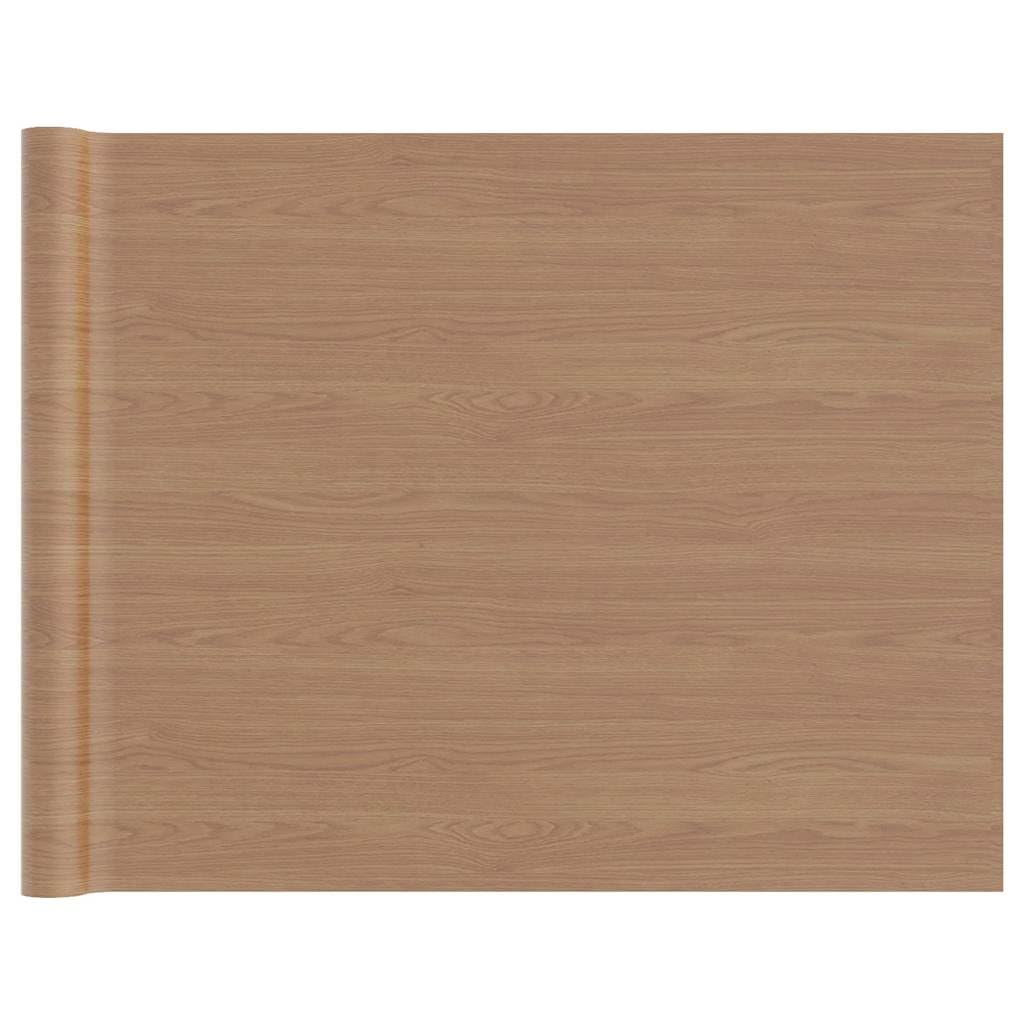 Set di 2 pellicole autoadesive per mobili, rovere chiaro, 500 x 90 cm, in PVC, per mobili, porte, armadi, effetto legno, pellicola decorativa, impermeabile