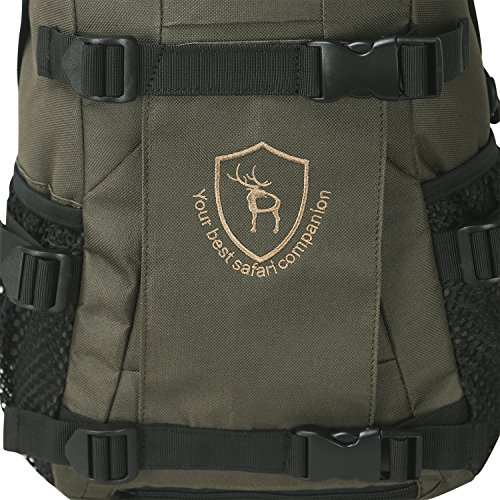 Foto von TOURBON klein Jagd Rucksack Day Pack Rusack Jagdrucksack mit Gewehr Pistole Halter - Grün