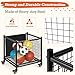 AECOJOY Ball Cart Storage, Medium Rolling Basketball Bin with Wheels for Garage, School, Gym, Sports Equipment and Toy Organizer, Indoor & Outdoor