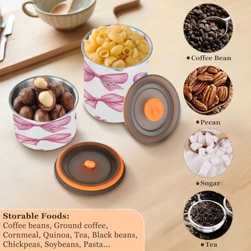 Contenedor hermético para café acero inoxidable 17 oz miniatura 6