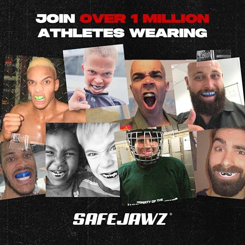 SAFEJAWZ Mouth Guard, Elements Dual Layer Mouthguard for Youth with Case, Easy Fit Remoldable Mouthpiece for Football, Boxing, Lacrosse, MMA, Basketball & All Contact Sports (Kids <11 Years, Wind) by SAFEJAWZ - Image 7
