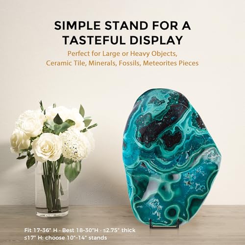 Image of TR-LIFE 16 Inch Heavy Duty Plate Stand (2 Pack) - Metal Display Easel for Large Plates, Picture Frames, Signs, Posters, and Decorative Platters