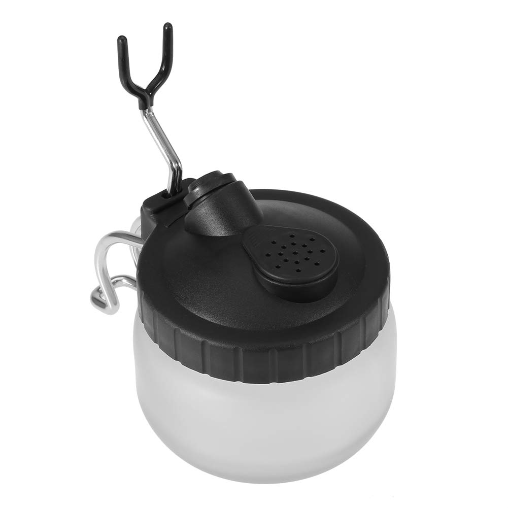 Htmdgrt Kit per La Pulizia 'Aerografo da 13 Pezzi per Aerografo - Barattolo per La Pulizia Vetro Vaso per La Pulizia 'Aerografo Supporto, Mini Testina
