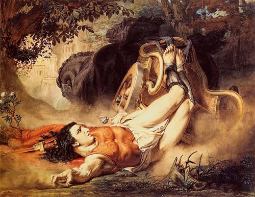 Lienzo cuadro pintado La muerte de Hipólito Lawrence Alma Tadema de alta resolución 60x90