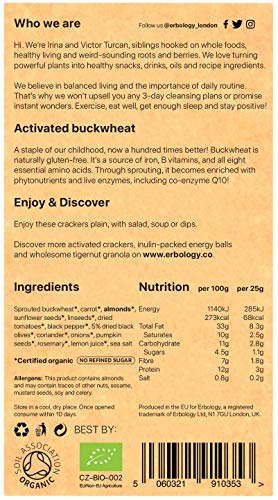 Organic Greek Olive Crackers 1.8 oz - Raw - Vegan - Gluten-Free - Activated