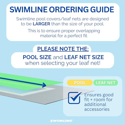 Cubierta para piscina Swimline Leaf Net 18 x 36 pies miniatura 3