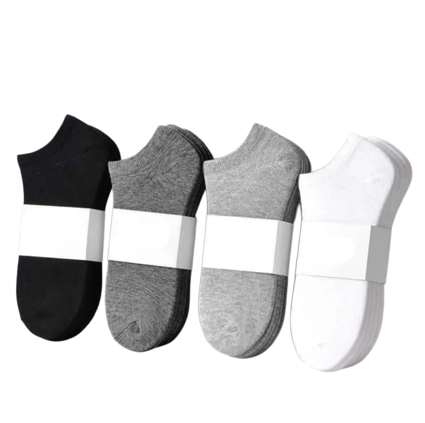 Virock Ankle length socks Men/Woman Multi Colour Cotton Socks Free Size (Pack of 4)-picture-30
