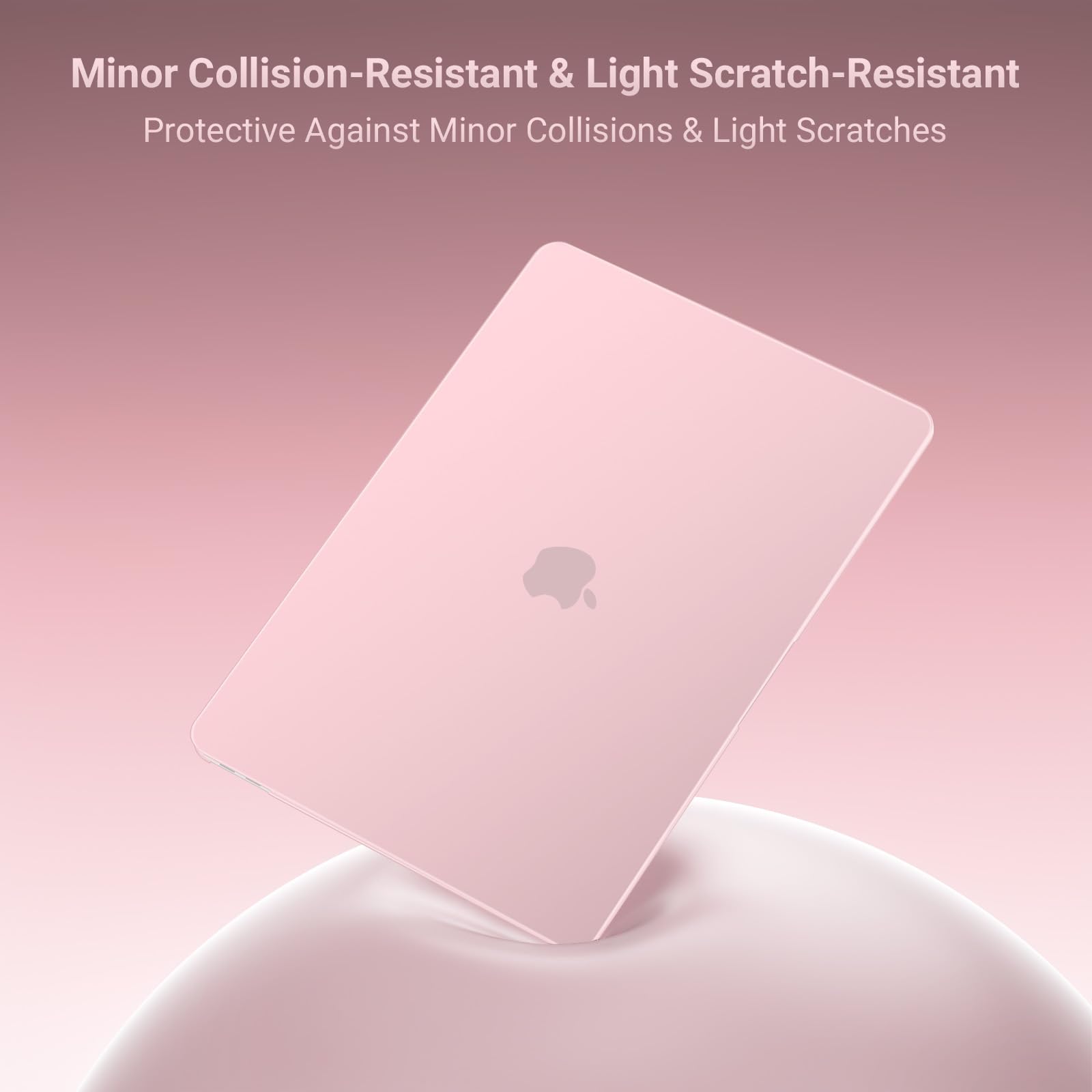 MOSISO Coque MacBook Air 13 Pouces M1 A2337 A2179 A1932 Rigide Housse Clavier Film Écran Sac Rangement Quartz Rose