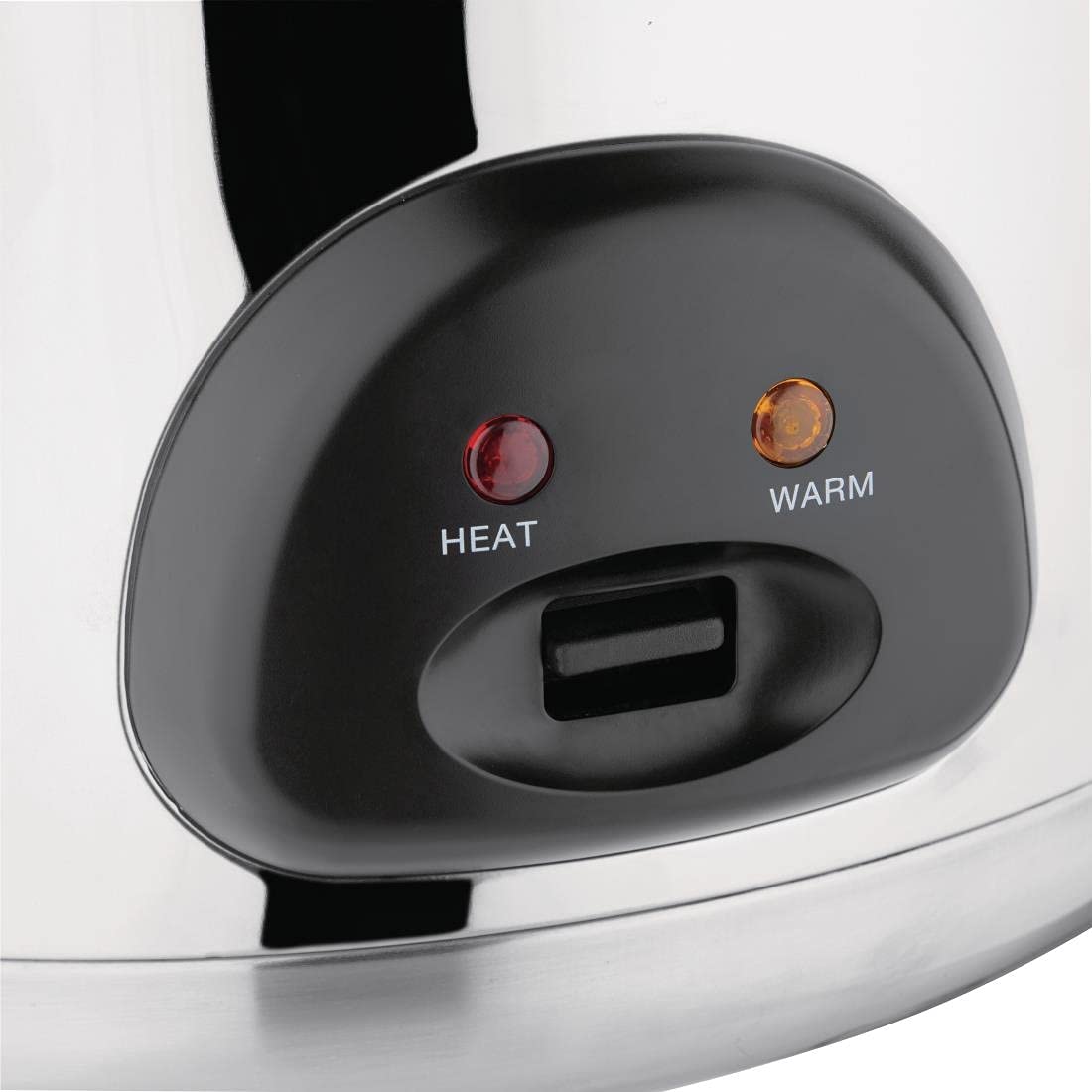 Buffalo Grand cuiseur à riz haut de gamme 9 litres 2,85 kW, économie d'énergie, acier inoxydable, capacité de riz : 20 litres cuit/9 litres sec, passage automatique de cuire à chaud, CK698