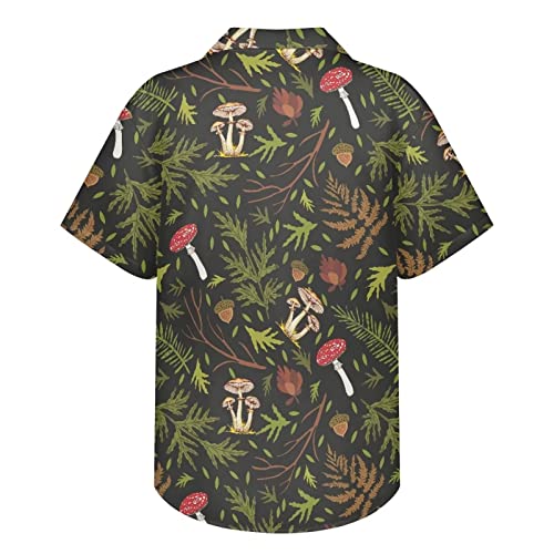 PinUp Angel Hawaiian Shirts for Men Short Sleeve Striped Shirt Button Down Beach Shirts Funky Color Block Shirt for Travel2