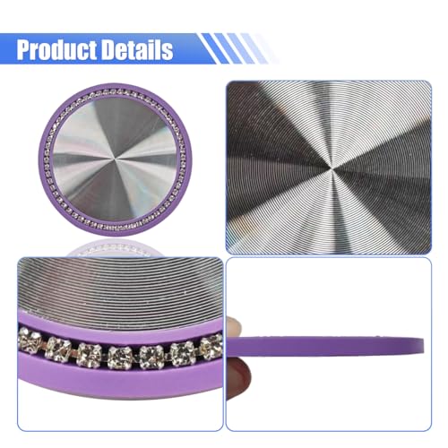 2PCS Bling Portavasos para Carro Universales Morado miniatura 3