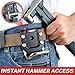 KUNN Hammer Holder for Belt, Quick-Release Tool Holster & Loop, Fits Up to 2.7