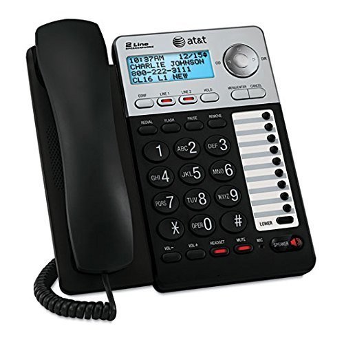 Teléfono Fijo con Cable, 2 Líneas, Altavoz miniatura 2