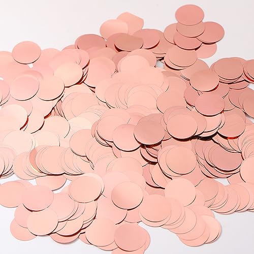 Image of Rose Gold Confetti Balloons, 25 Pcs Thickened 12 Inch Clear Latex Balloon with Confetti Inside for Graduation Decorations Engagement Bridal Shower Party Baby Shower Birthday Party Decoration Supplies