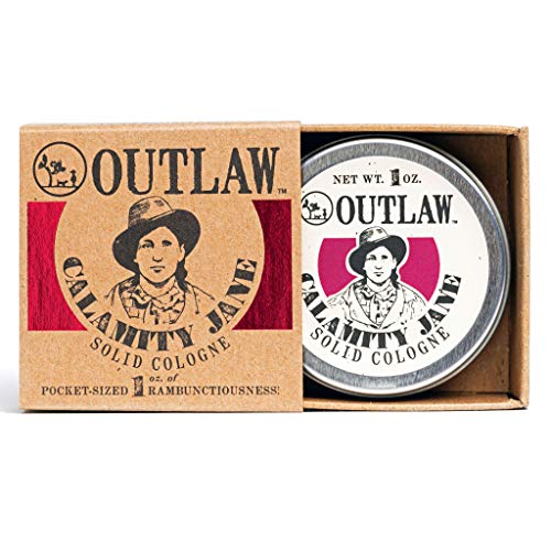 Calamity Jane Solid Cologne - Spicy and Sweet, Like a Legend - Whiskey, Clove, Orange, and a Little Cinnamon - Men s or Women s Cologne - 1 oz. - Outlaw