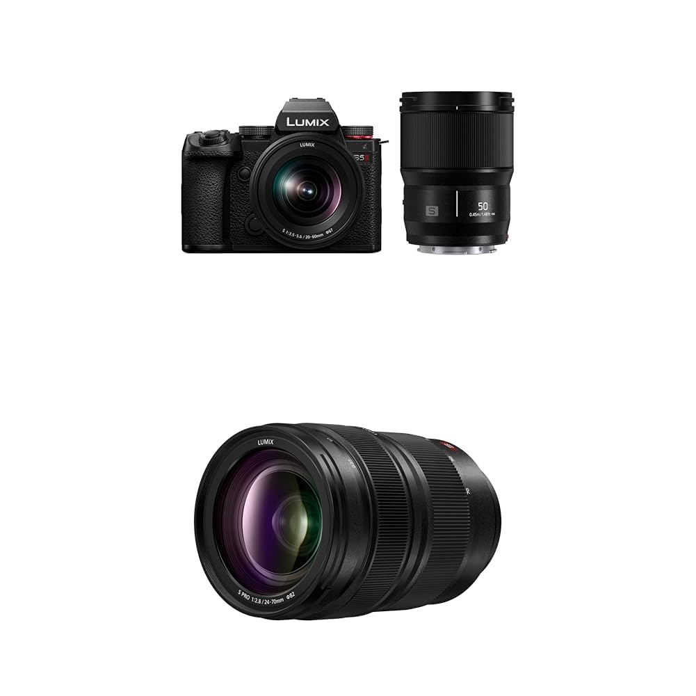 Panasonic LUMIX S5II Mirrorless Camera (DC-S5M2WK) with LUMIX S Pro 24-70mm F2.8 L-Mount Interchangeable Lens (S-E2470)