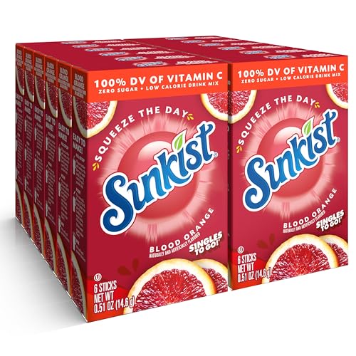 Singles to Go Blood Orange Drink Mix Packets, 6-Count